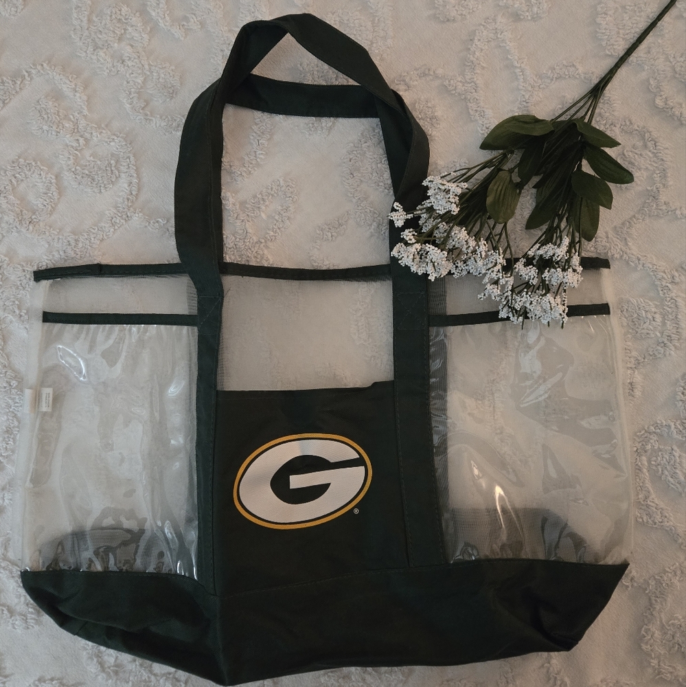 GB Packers Clear Tote